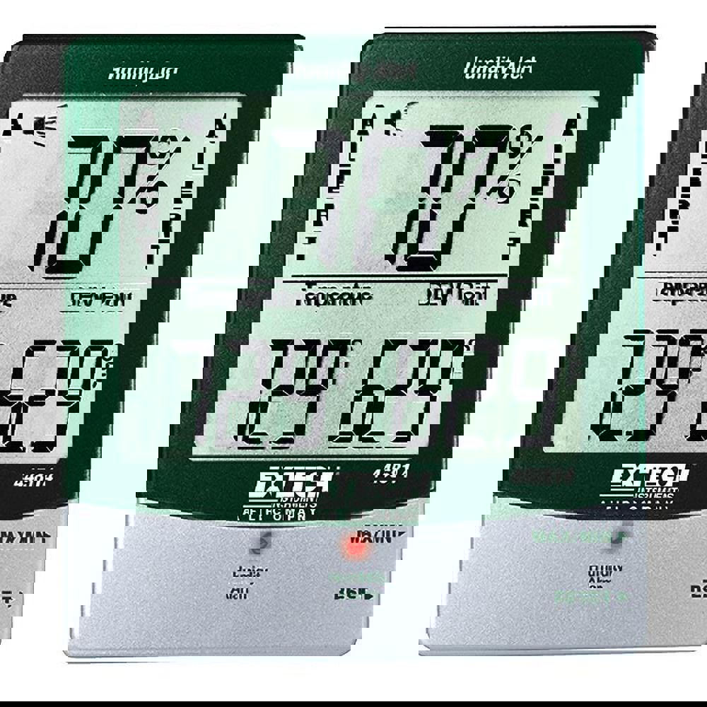 Thermometer/Hygrometers & Barometers; Product Type: Thermo-Hygrometer ; Accuracy: 1.00C; 1.80F ; Batteries Included: Yes ; Number Of Batteries: 1 ; Battery Size: AAA ; Mount Type: Wall