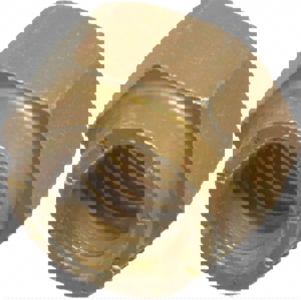 Hex Lock Nut: Distorted Thread Lock, 1/2-13, Grade L9 Steel, Cadmium Dichromate Finish