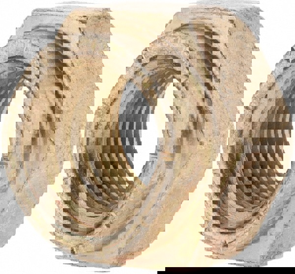 Hex Lock Nut: Distorted Thread Lock, 9/16-12, Grade L9 Steel, Cadmium Dichromate Finish