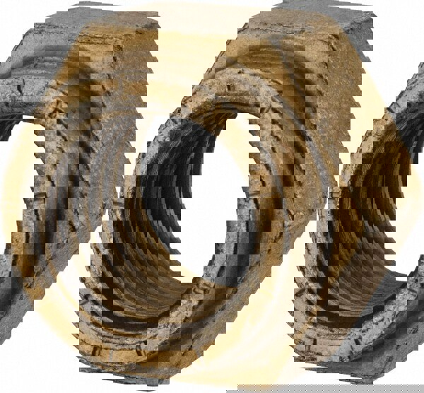 Hex Lock Nut: Distorted Thread Lock, 7/8-9, Grade L9 Steel, Cadmium Dichromate Finish