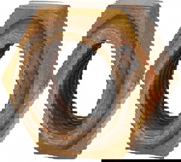 Hex Lock Nut: Distorted Thread, 1-1/2-6, Grade L9 Steel, Cadmium Dichromate Finish