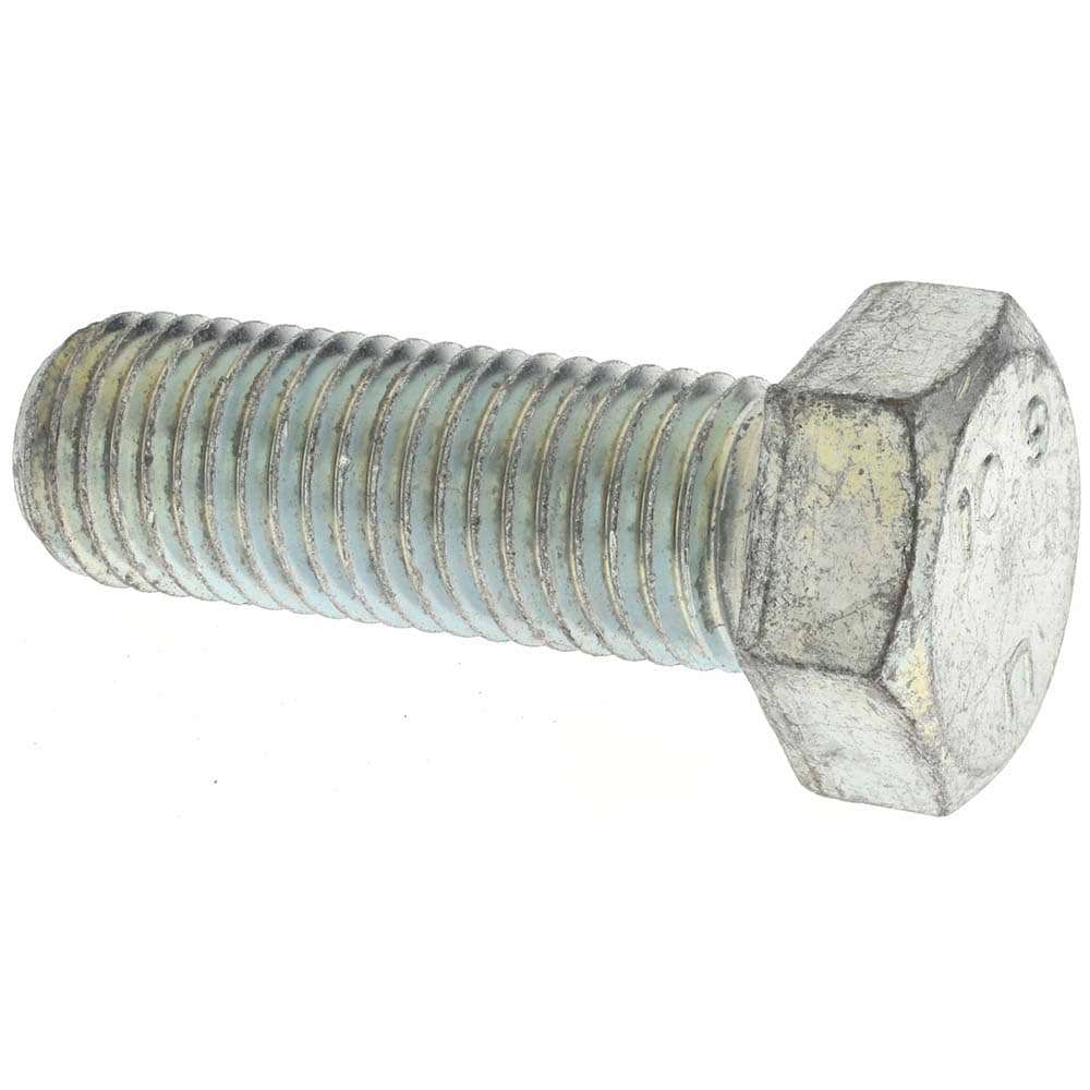 Hex Head Cap Screw: M24 x 3.00 x 70 mm, Grade 10.9 Steel, Zinc-Plated