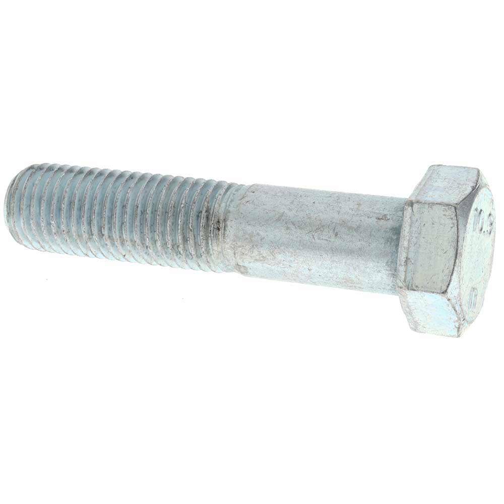 Hex Head Cap Screw: M24 x 3.00 x 110 mm, Grade 10.9 Steel, Zinc-Plated
