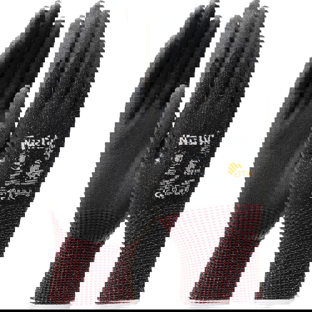 Cut & Puncture Resistant Gloves; Coating Material: Micro-Foam Nitrile ; Coating Coverage: Palm & Fingers ; Glove Type: Cut-Resistant ; ANSI/ISEA Cut Resistance Level: A6 ; Primary Material: Engineered Yarn ; Lining Material: Engineered Yarn