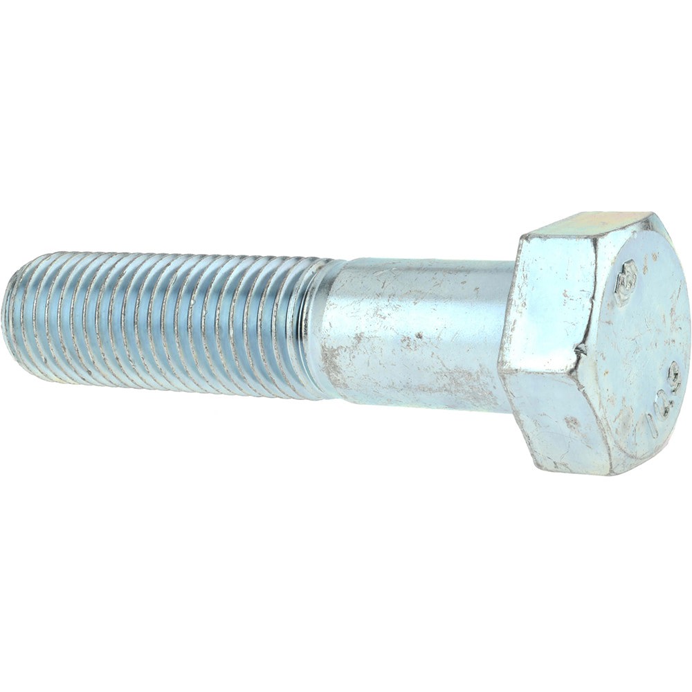 Hex Head Cap Screw: M30 x 3.50 x 130 mm, Grade 10.9 Steel, Zinc-Plated