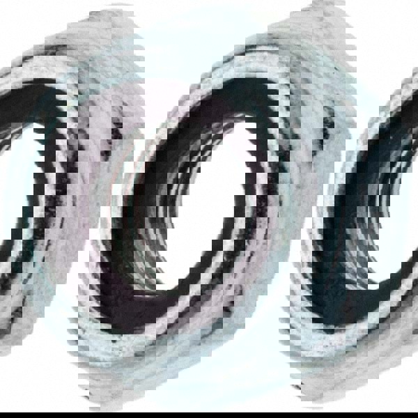 Hex Lock Nut: Insert, Nylon Insert, Grade Class 10 Steel, Zinc-Plated