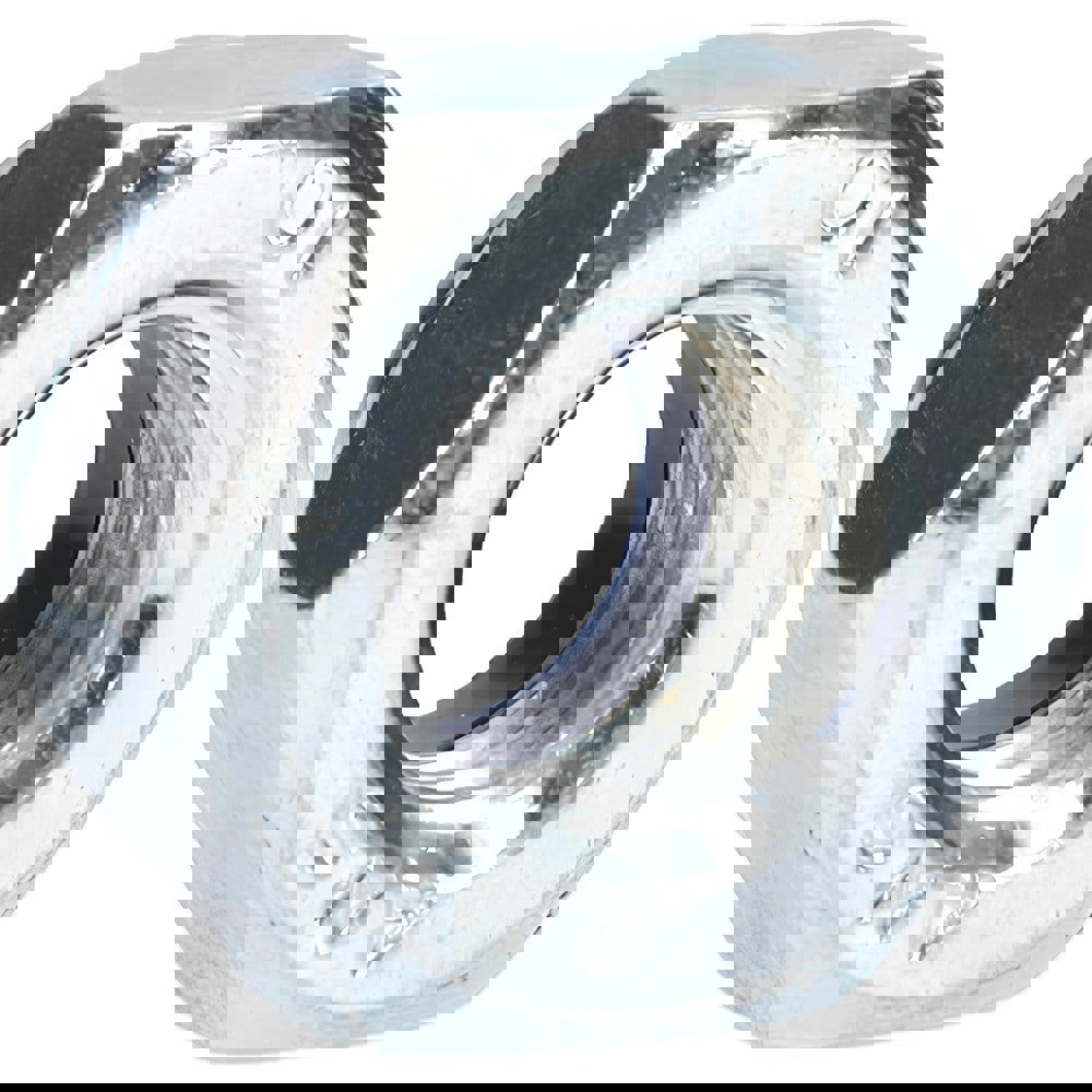 Hex Lock Nut: Insert, Nylon Insert, Grade 8 Steel, Zinc-Plated