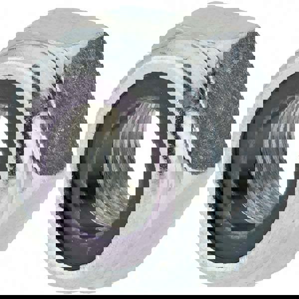 Hex Lock Nut: Insert, Nylon Insert, Grade Class 10 Steel, Zinc-Plated