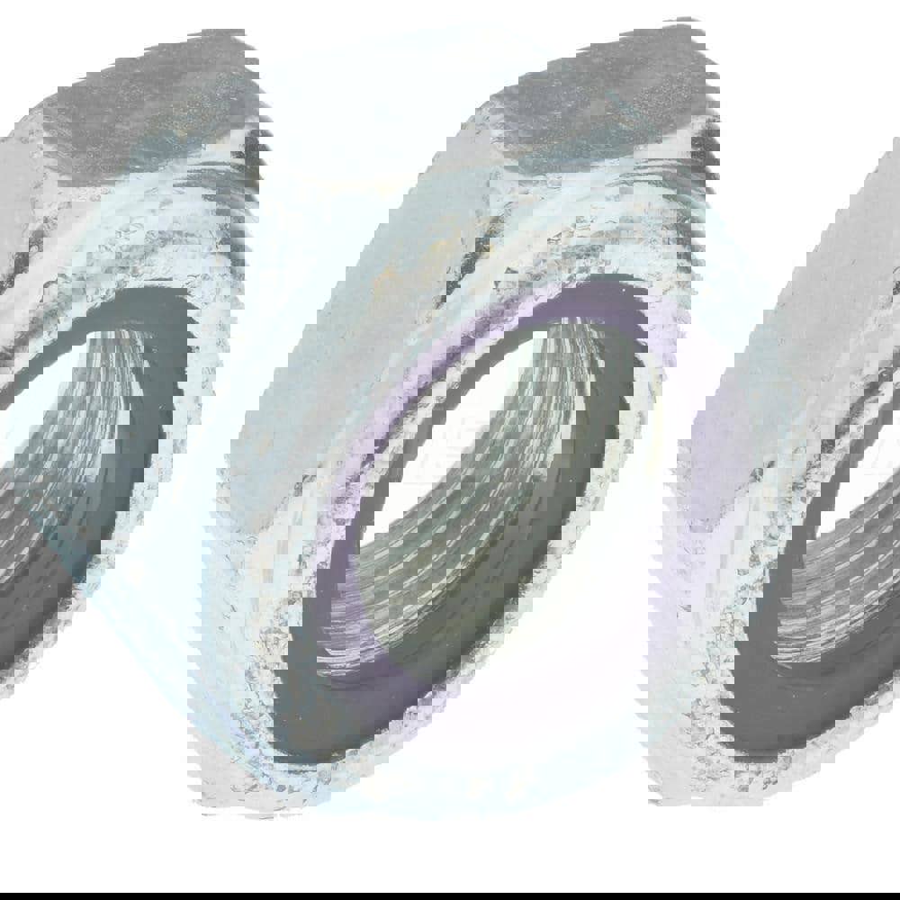 Hex Lock Nut: Insert, Nylon Insert, Grade Class 10 Steel, Zinc-Plated