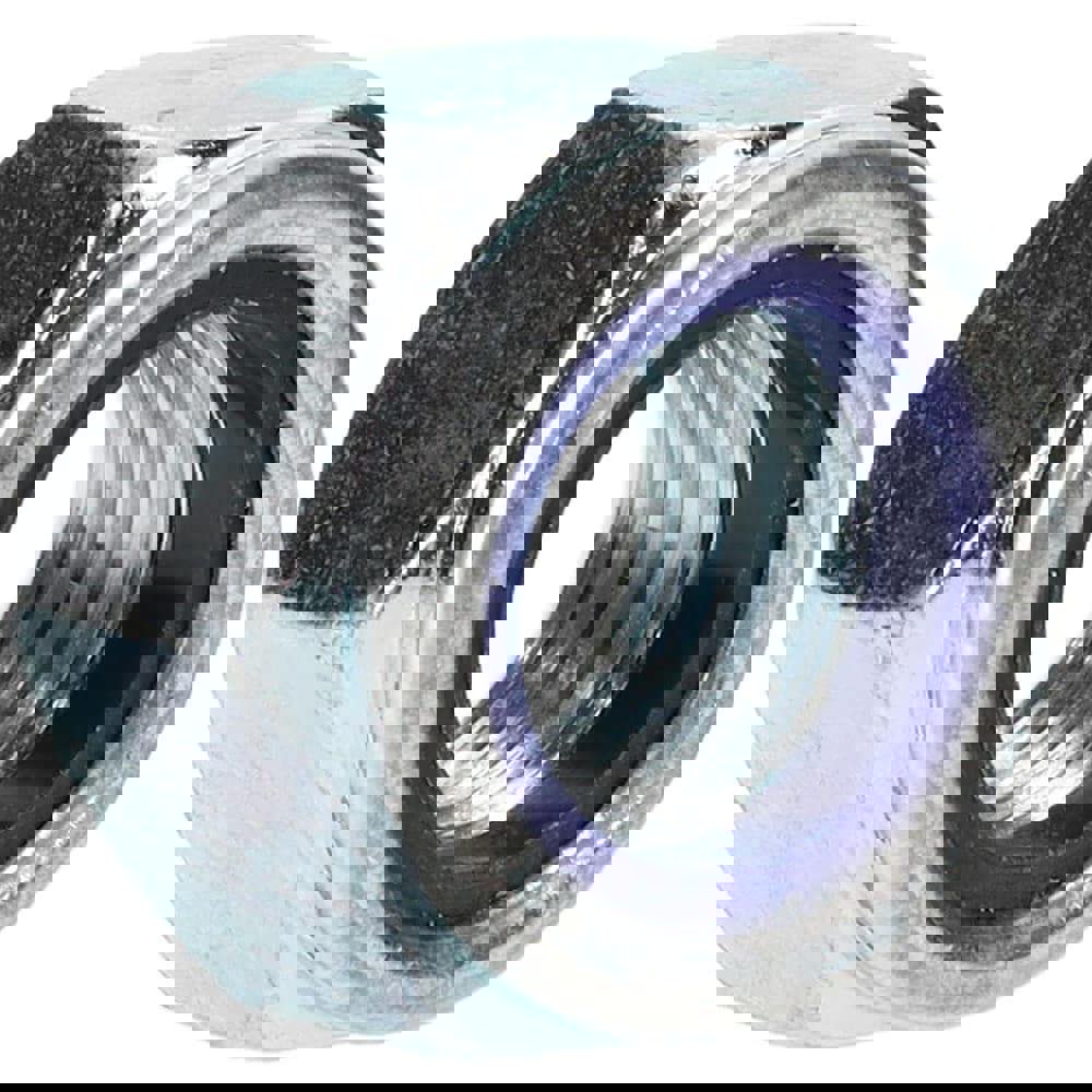 Hex Lock Nut: Insert, Nylon Insert, Grade Class 10 Steel, Zinc-Plated