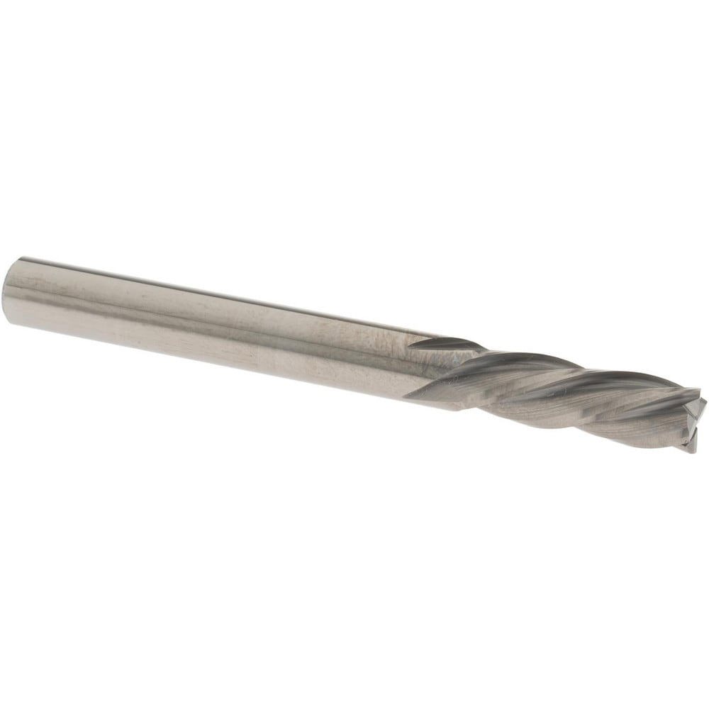 Square End Mill: 4 Flutes, Solid Carbide