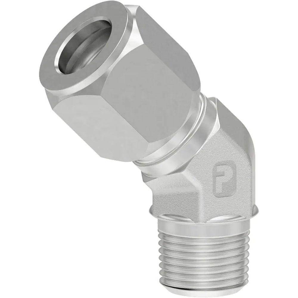Flareless Bite-Type Tube Male Elbow: 1/4