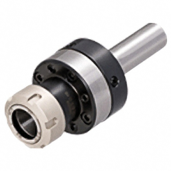 Collet Chuck: 2 to 20 mm Capacity, ER Collet, 32 mm Shank Dia, Straight Shank
