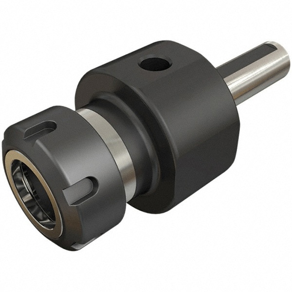 Collet Chuck: 1 to 13 mm Capacity, ER Collet, 20 mm Shank Dia, Straight Shank