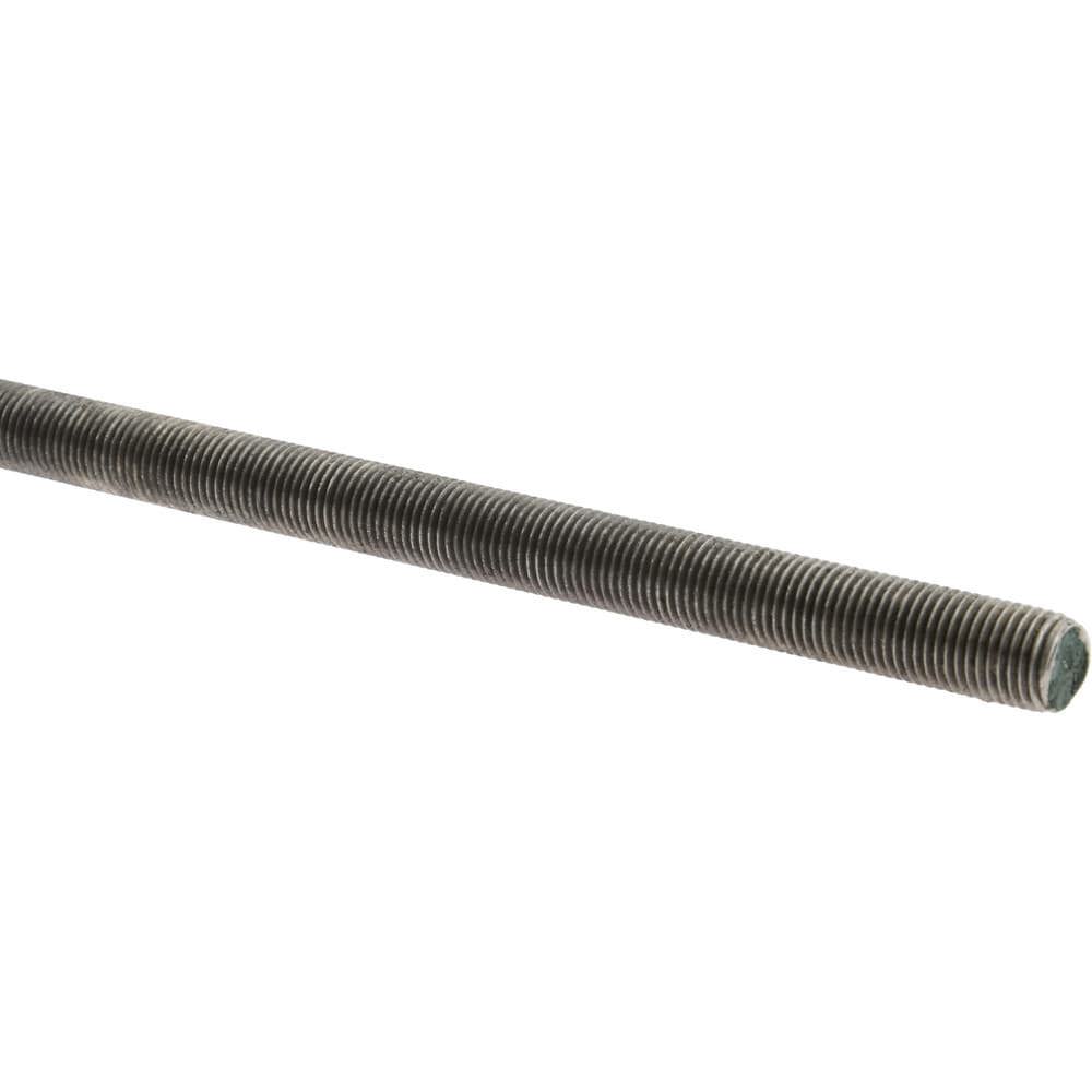 Threaded Rod: 3/8-24, 6' Long, Stainless Steel