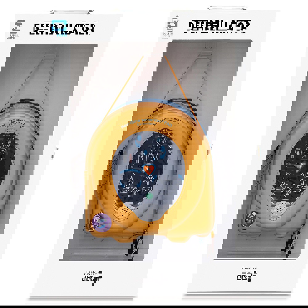 Defibrillators (AED); Defibrillator Type: Semi-Automatic with CPR Assist ; Battery Chemistry: Lithium-ion ; Battery Size: 3.93 in x 5.24 in x 0.94 in (10 cm x 13.3 cm x 2.4 cm) ; Number Of Batteries: 1 ; Batteries Included: Yes ; Overall Height: .94