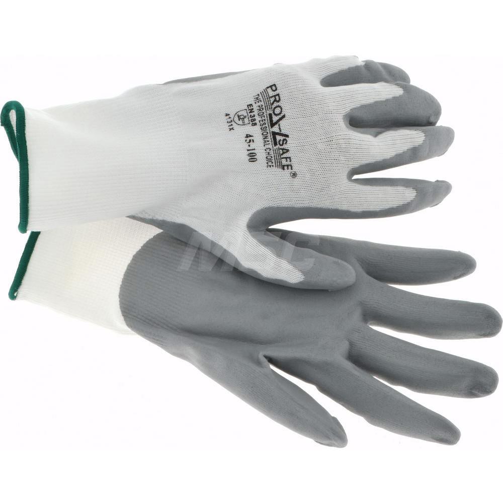 Work Gloves: PRO-SAFE Size X-Large, Nitrile-Coated Nylon, General Purpose