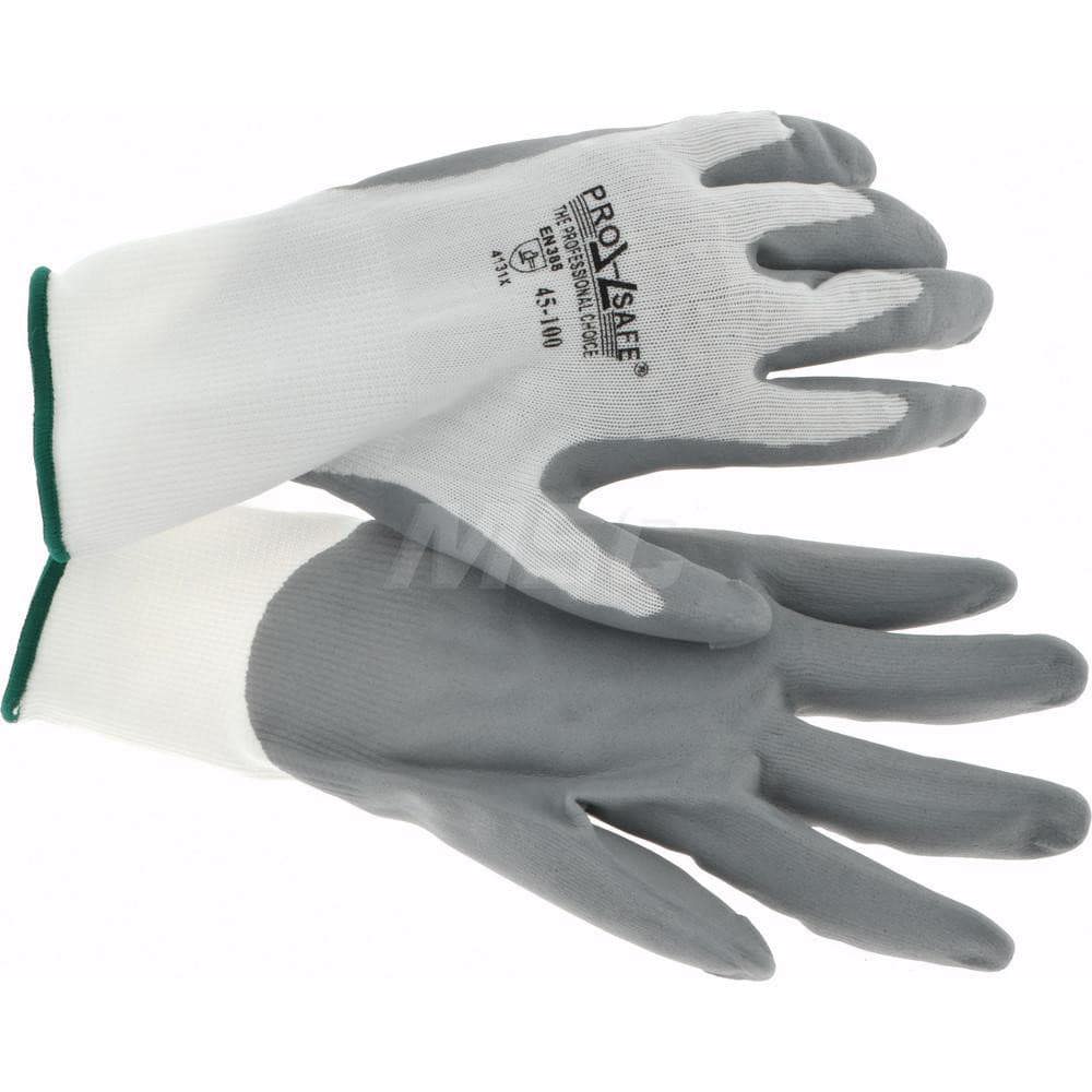 Work Gloves: PRO-SAFE Size X-Small, Nitrile-Coated Nylon, General Purpose