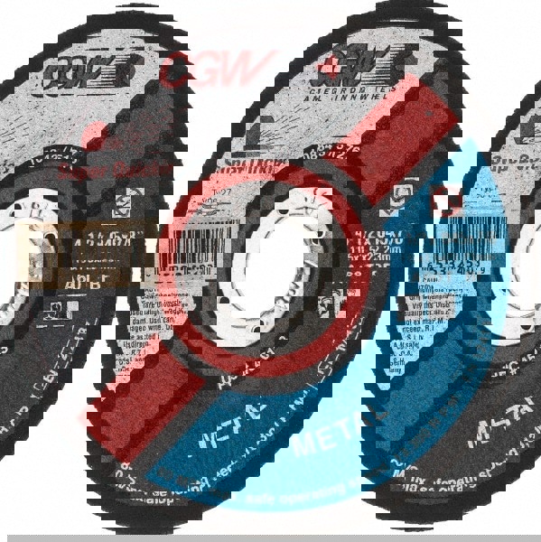 Cutoff Wheel: Type 27, 4-1/2