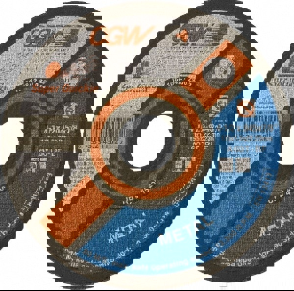 Cutoff Wheel: Type 1, 6