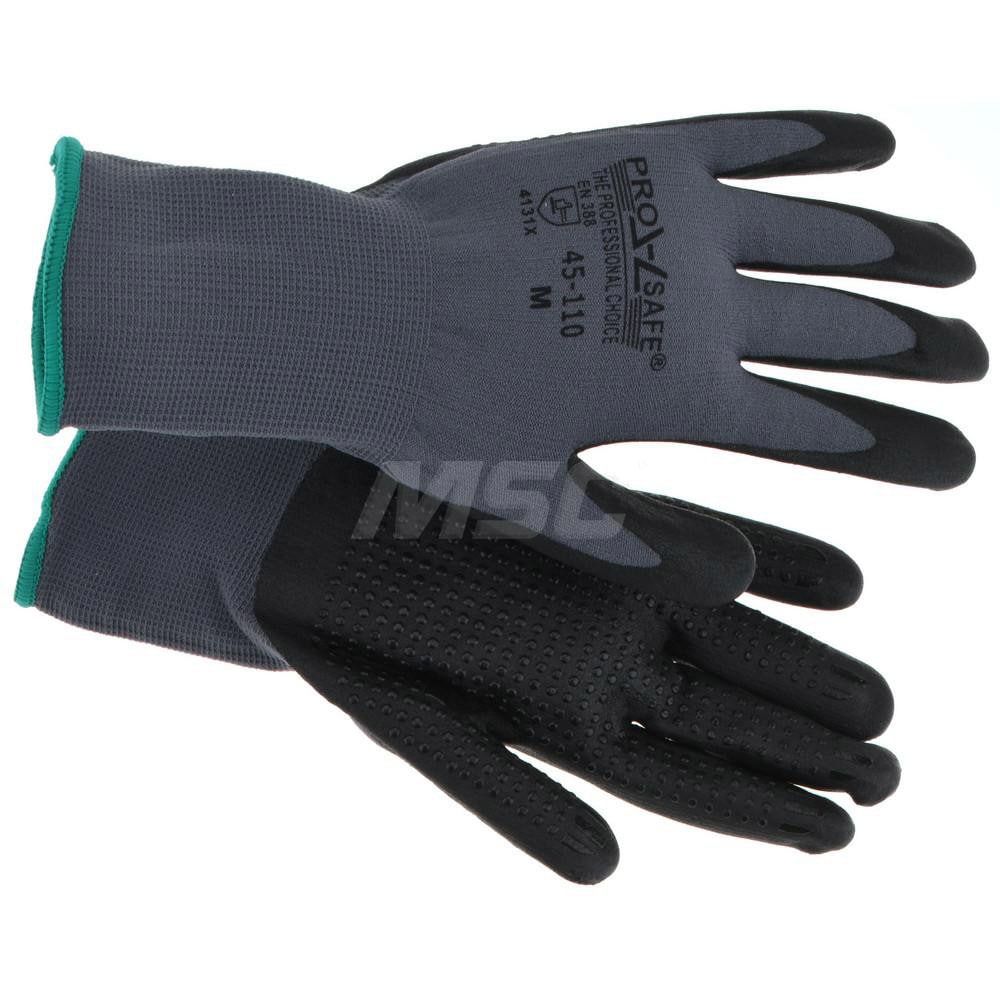 Work Gloves: PRO-SAFE Size X-Large, Nitrile-Coated Nylon, General Purpose