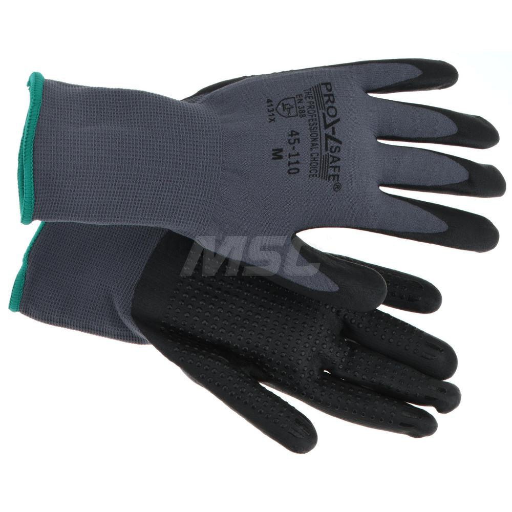 Work Gloves: PRO-SAFE Size X-Small, Nitrile-Coated Nylon, General Purpose