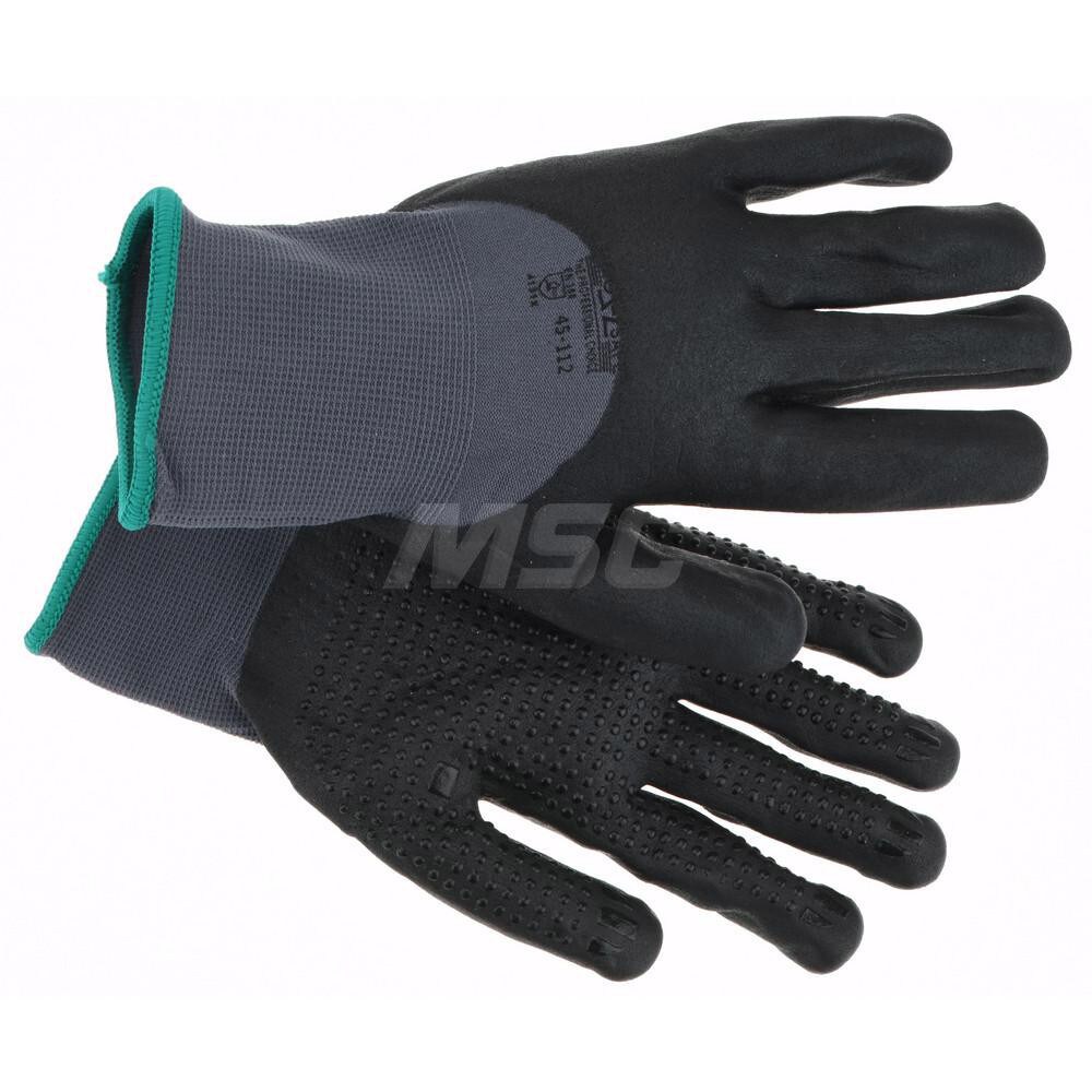 Work Gloves: PRO-SAFE Size Small, Nitrile-Coated Nylon, General Purpose