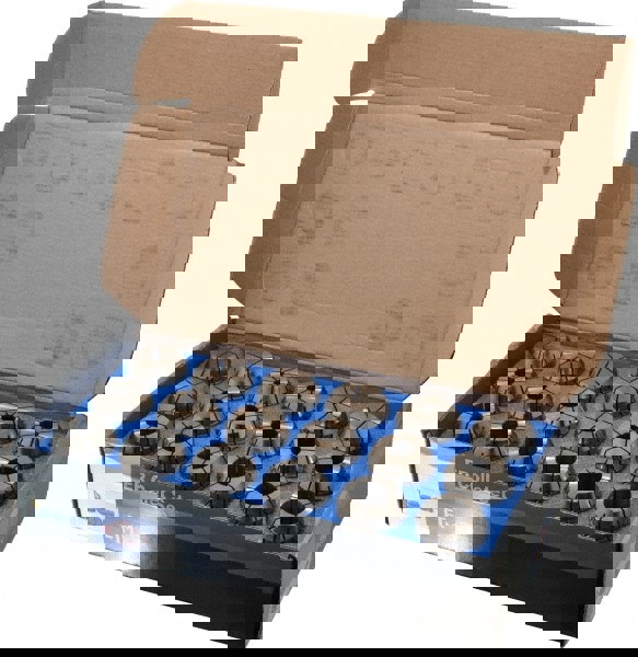 Collet Set: 18 Pc, Series ER32, 3/4