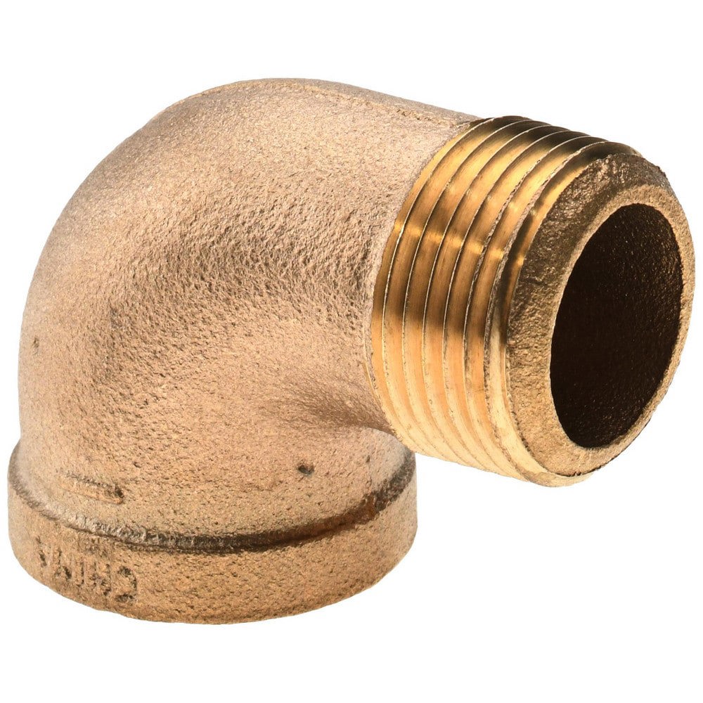 Brass Pipe 90 &deg; Street Elbow: 1
