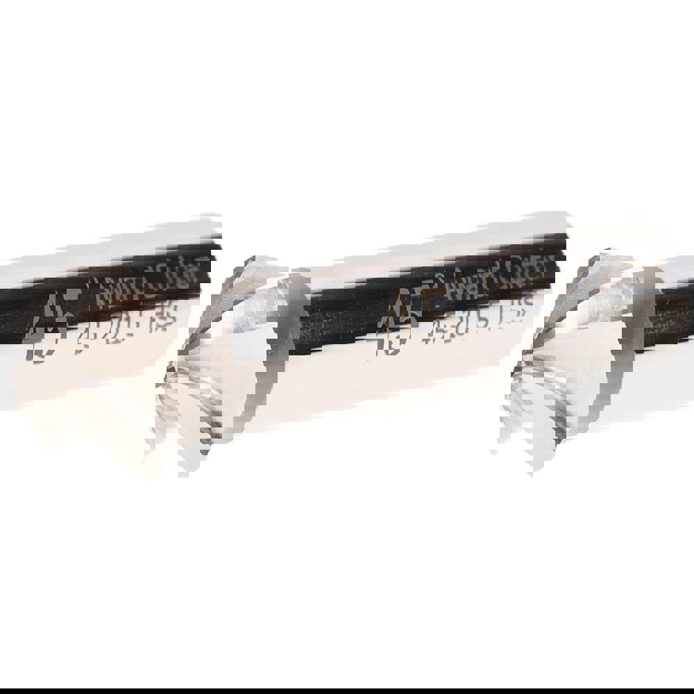 Tapered End Mill: 45 &deg; per Side, 1/8