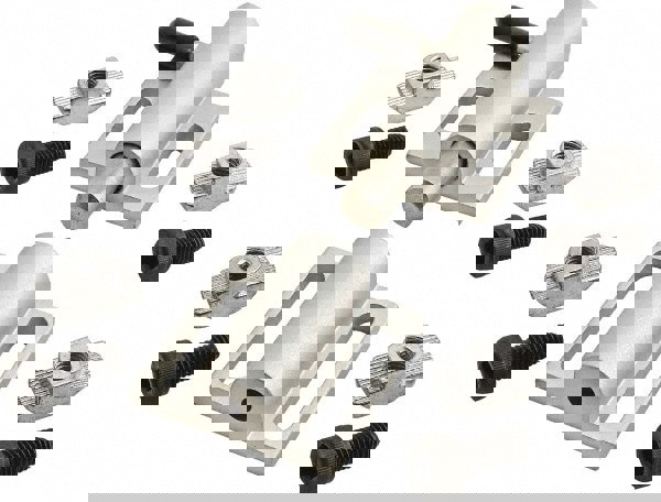 Deadbolt with Side Door Latch: 89 mm OAL, 38 mm OAW, Aluminum (Body) & Stainless Steel (Bolt, Spring & Handle), Anodized Finish