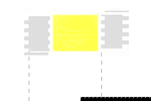 4X5 21 WIRE FLAG YELL GLO 100 PK