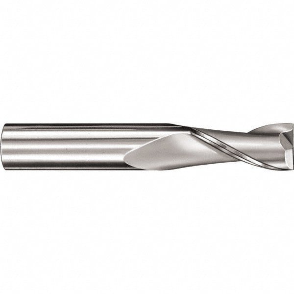 Square End Mill: 0.1378'' Dia, 0.2756'' LOC, 2 Flutes, Solid Carbide