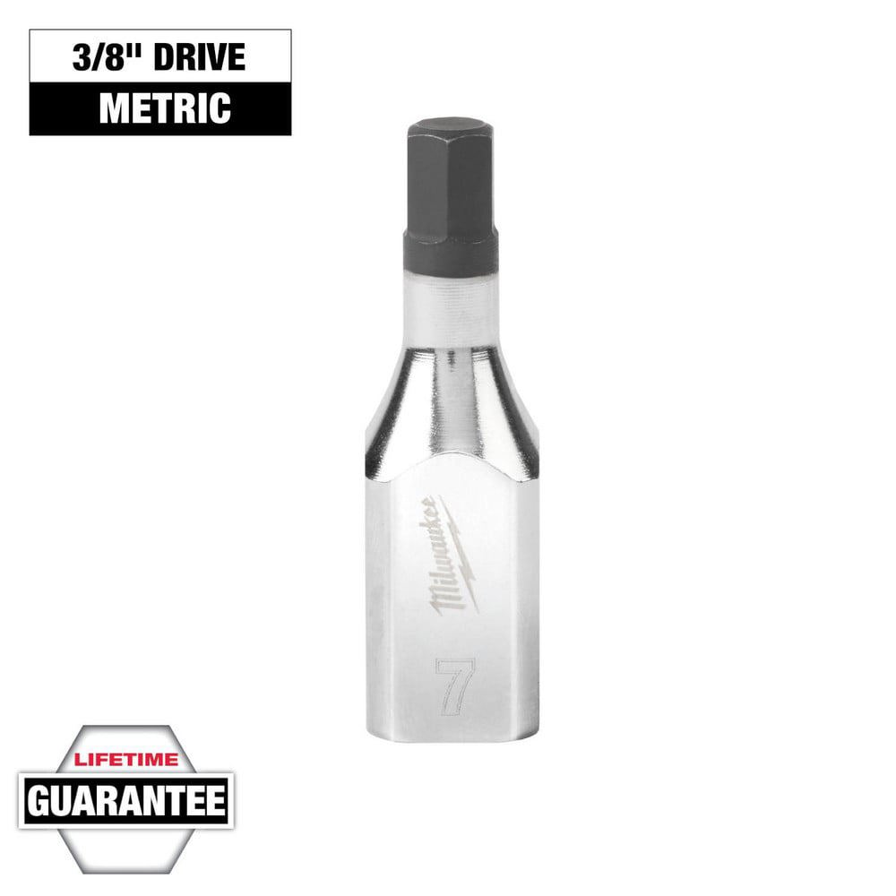 Hand Hex & Torx Bit Sockets; Socket Type: Hex Bit ; Hex Size (mm): 7.000 ; Insulated: No ; Tether Style: Not Tether Capable ; Material: S2 Steel ; Overall Length (Decimal Inch): 0.5625