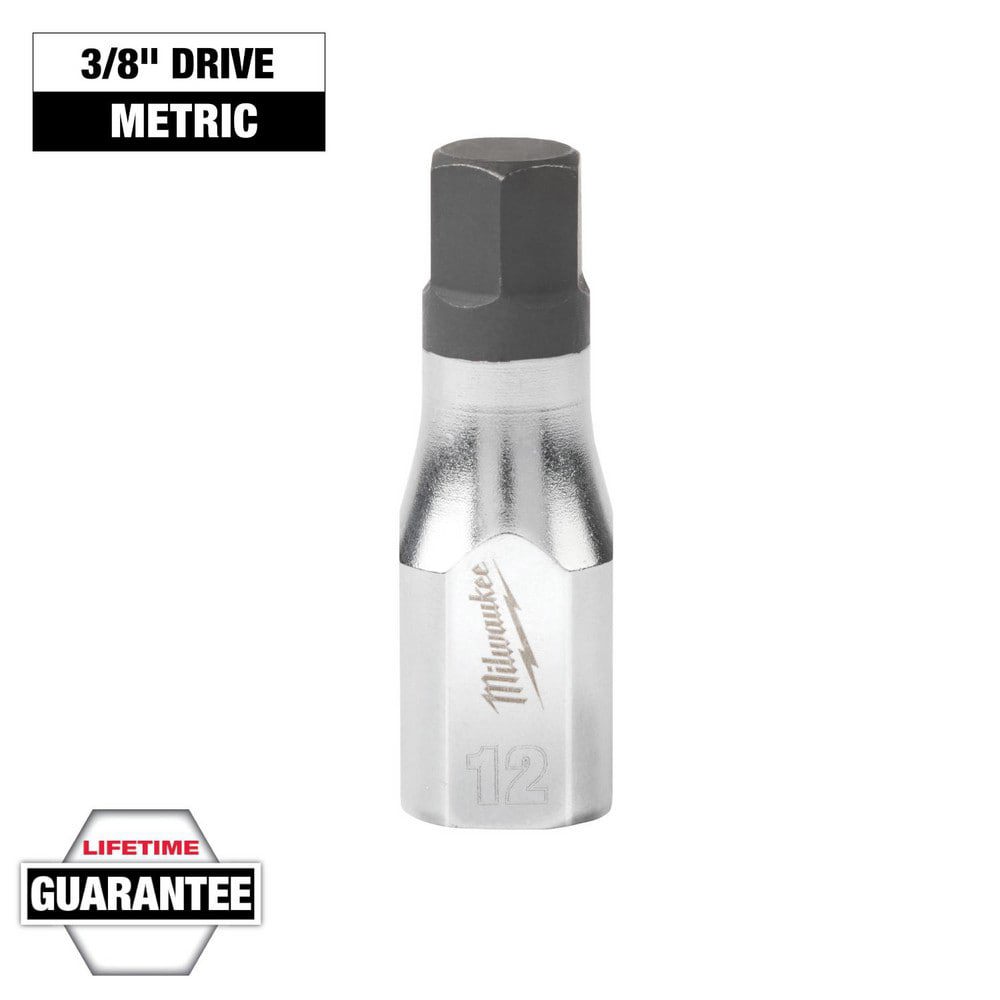 Hand Hex & Torx Bit Sockets; Socket Type: Hex Bit ; Hex Size (mm): 12.000 ; Insulated: No ; Tether Style: Not Tether Capable ; Material: S2 Steel ; Overall Length (Decimal Inch): 0.6875