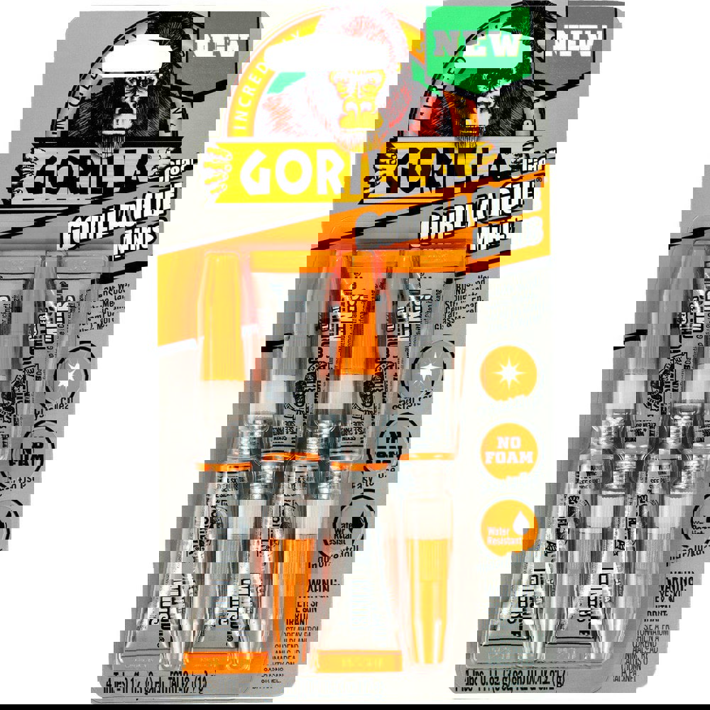 Glue; Glue Type: All Purpose Glue ; Container Size: 3 g ; Container Type: Tube ; Working Time: Up to 5 Minutes ; Color: Clear ; Full Cure Time (Hours): 24.00