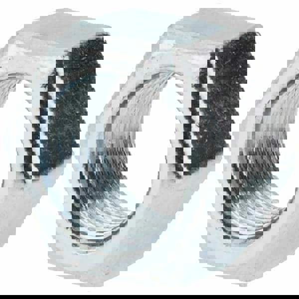 Hex Nut: M10 x 1.25, Class 8 Steel, Zinc-Plated