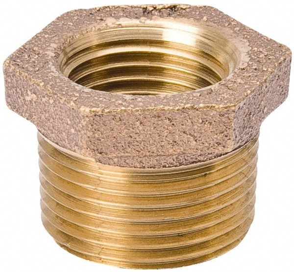 Brass Pipe Bushing: 1/2 x 3/8