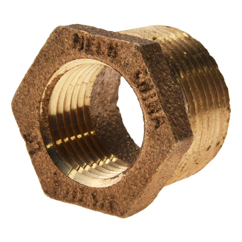 Brass Pipe Bushing: 3/4 x 1/2