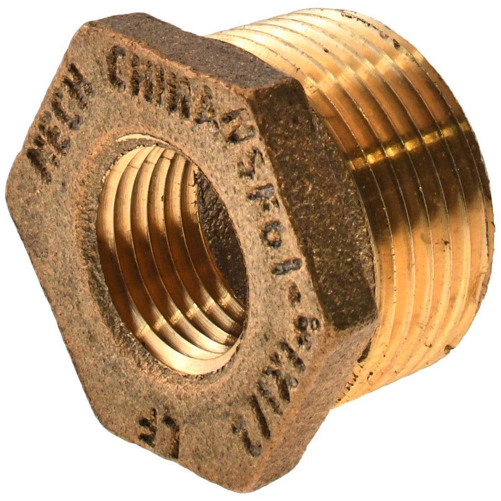 Brass Pipe Bushing: 1 x 1/2