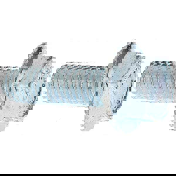 Smooth Flange Bolt: M8 x 1.25 Metric, 25 mm Length Under Head, Fully Threaded