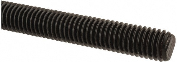 Threaded Rod: 1/2-13, 6' Long, Medium Carbon Steel