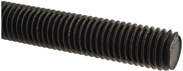Threaded Rod: 5/8-11, 6' Long, Medium Carbon Steel