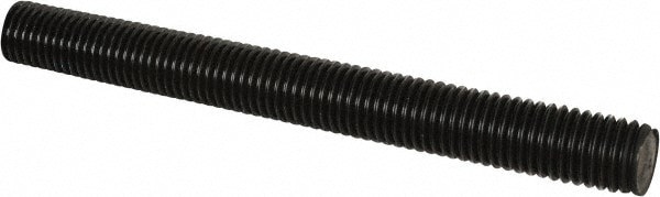 Threaded Rod: 1-8, 6' Long, Medium Carbon Steel