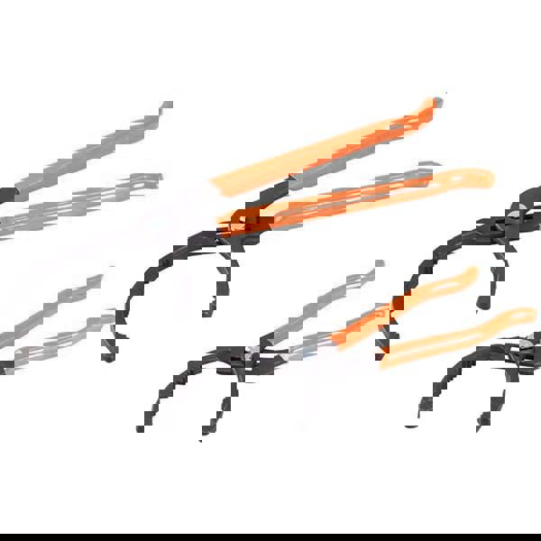 2 Pc Metal/Rubber Adjustable Oil Filter Plier