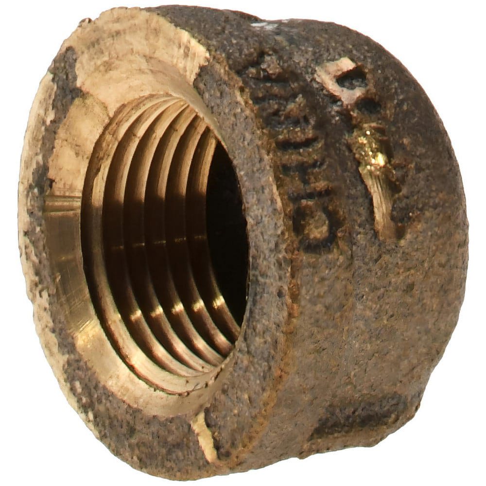 Brass Pipe End Cap: 3/8