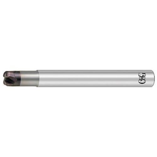 Corner Radius End Mill: 4 mm Dia, 1.6 mm