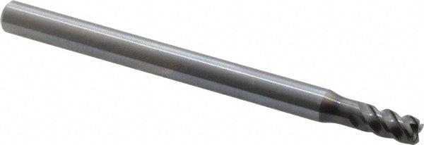 Corner Radius End Mill: 5 mm Dia, 8 mm L