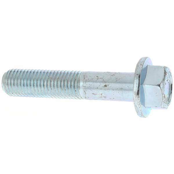 Smooth Flange Bolt: M10 x 1.5 Metric, 50 mm Length Under Head, Partially Threaded