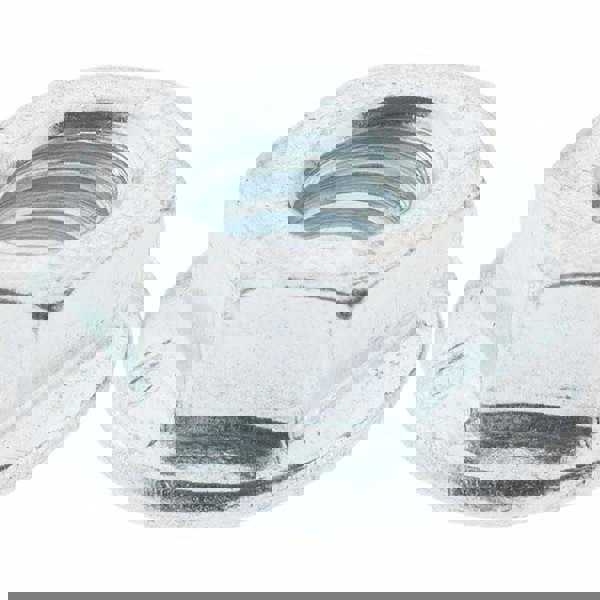 M6, 14mm Flange Diam, 6mm High, 10mm Across Flats, Flange Nut